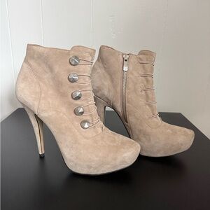 Vince Camuto Fawn Suede High Heel Ankle Boots